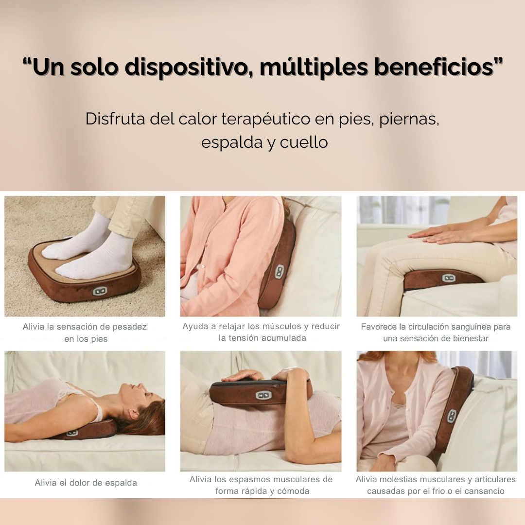 Calentador de pies con masajeador