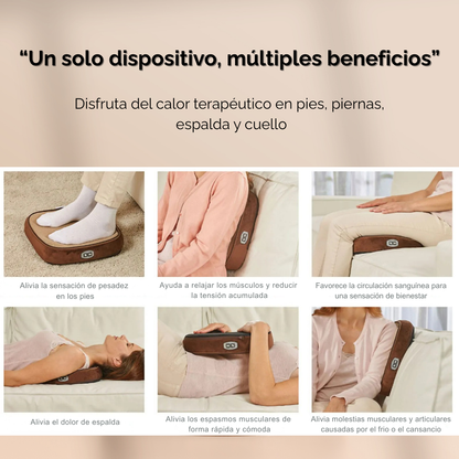 Calentador de pies con masajeador