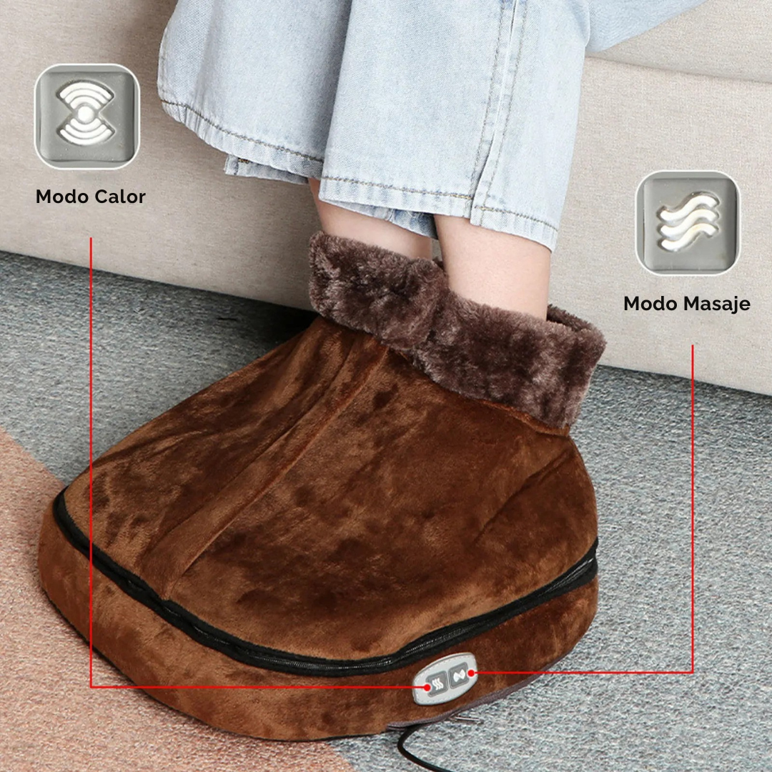 Calentador de pies con masajeador
